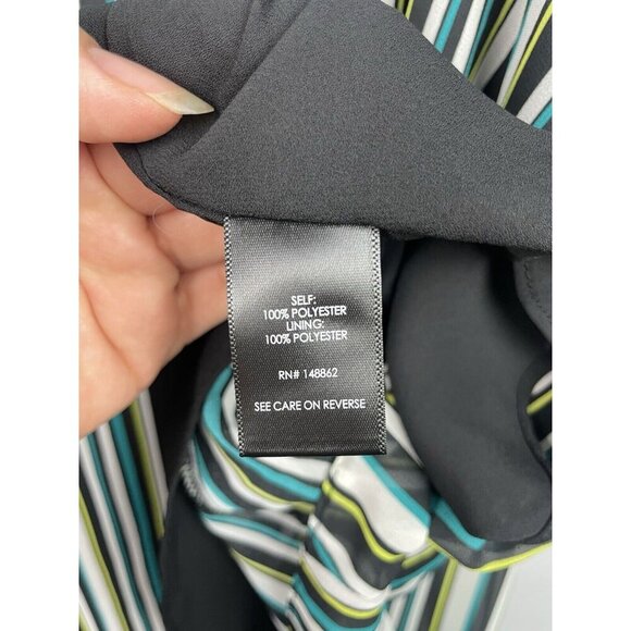 Torrid Sophie Multicolor Stripe Sleeveless Flowy Blouse Top Size 4X - Picture 3 of 6